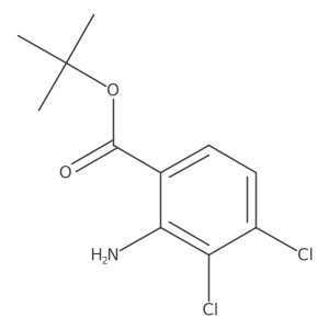 Tert-butyl 2-amino-3,4-dichlorobenzoate结构式
