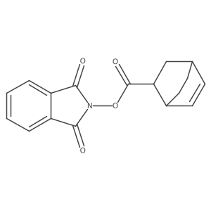 rac-1,3-dioxo-2,3-dihydro-1H-isoindol-2-yl (1R,2R,4R)-bicyclo[2.2.2]oct-5-ene-2-carboxylate结构式