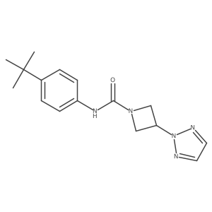 N-(4-(tert-butyl)phenyl)-3-(2H-1,2,3-triazol-2-yl)azetidine-1-carboxamide结构式
