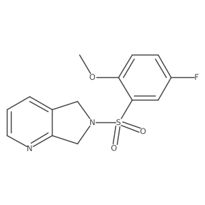 6-((5-fluoro-2-methoxyphenyl)sulfonyl)-6,7-dihydro-5H-pyrrolo[3,4-b]pyridine Structure