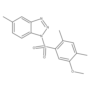 1-(5-methoxy-2,4-dimethylbenzenesulfonyl)-5-methyl-1H-1,2,3-benzotriazole Structure