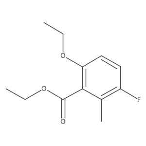 Ethyl 6-ethoxy-3-fluoro-2-methylbenzoate结构式