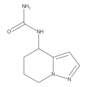 {4H,5H,6H,7H-pyrazolo[1,5-a]pyridin-4-yl}urea结构式