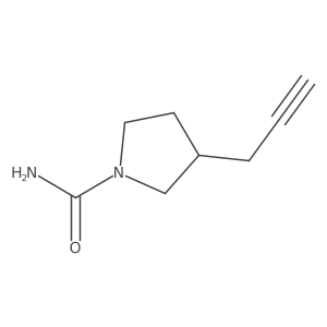 3-(Prop-2-yn-1-yl)pyrrolidine-1-carboxamide结构式