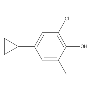2-Chloro-4-cyclopropyl-6-methylphenol Structure