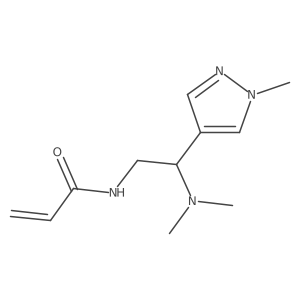 N-[2-(Dimethylamino)-2-(1-methylpyrazol-4-yl)ethyl]prop-2-enamide Structure