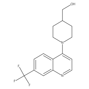 {1-[7-(Trifluoromethyl)quinolin-4-yl]piperidin-4-yl}methanol结构式