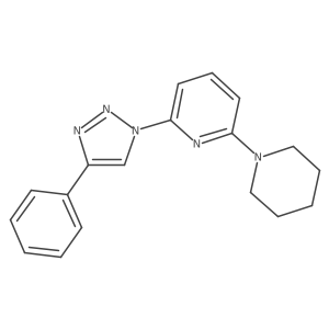 2-(4-phenyl-1H-1,2,3-triazol-1-yl)-6-(piperidin-1-yl)pyridine Structure
