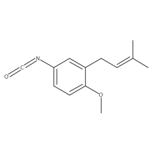 4-Isocyanato-1-methoxy-2-(3-methyl-2-buten-1-yl)benzene结构式