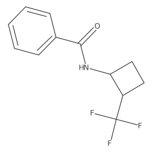 rac-N-[(1R,2R)-2-(trifluoromethyl)cyclobutyl]benzamide结构式