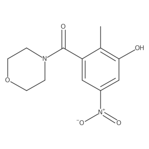 (3-Hydroxy-2-methyl-5-nitrophenyl)-4-morpholinylmethanone结构式