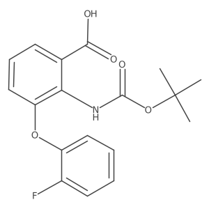 2-{[(Tert-butoxy)carbonyl]amino}-3-(2-fluorophenoxy)benzoic acid Structure