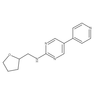 N-[(oxolan-2-yl)methyl]-5-(pyridin-4-yl)pyrimidin-2-amine Structure