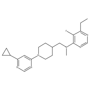N-{[1-(6-cyclopropylpyrimidin-4-yl)piperidin-4-yl]methyl}-6-ethyl-5-fluoro-N-methylpyrimidin-4-amine Structure