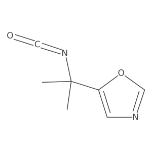 5-(2-Isocyanatopropan-2-yl)-1,3-oxazole结构式