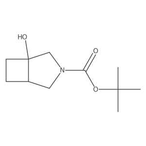 rac-tert-butyl (1R,5S)-1-hydroxy-3-azabicyclo[3.2.0]heptane-3-carboxylate结构式