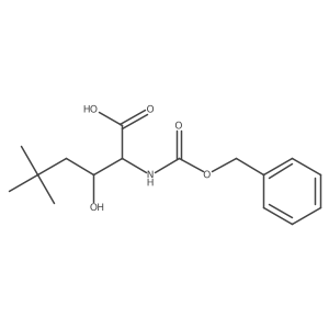 2-{[(Benzyloxy)carbonyl]amino}-3-hydroxy-5,5-dimethylhexanoic acid Structure