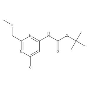 tert-butyl N-[6-chloro-2-(methoxymethyl)pyrimidin-4-yl]carbamate Structure