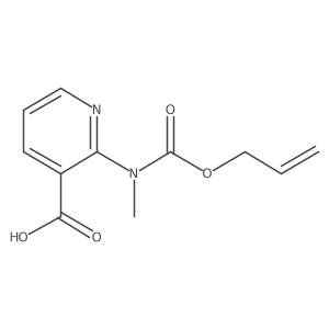 2-{Methyl[(prop-2-en-1-yloxy)carbonyl]amino}pyridine-3-carboxylic acid结构式