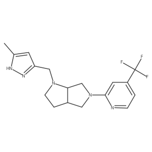 2-{1-[(5-methyl-1H-pyrazol-3-yl)methyl]-octahydropyrrolo[2,3-c]pyrrol-5-yl}-4-(trifluoromethyl)pyridine Structure