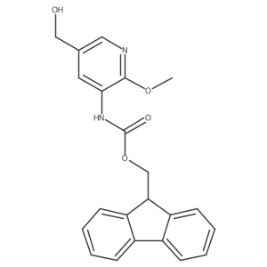 (9H-fluoren-9-yl)methyl N-[5-(hydroxymethyl)-2-methoxypyridin-3-yl]carbamate结构式