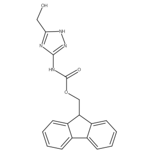 (9H-fluoren-9-yl)methyl N-[3-(hydroxymethyl)-1H-1,2,4-triazol-5-yl]carbamate Structure