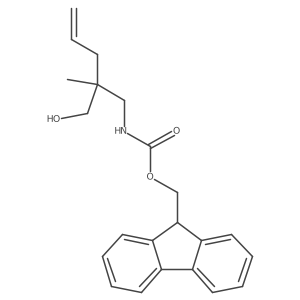 (9H-fluoren-9-yl)methyl N-[3-hydroxy-2-methyl-2-(prop-2-en-1-yl)propyl]carbamate结构式