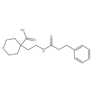 4-(2-{[(Benzyloxy)carbonyl]amino}ethyl)oxane-4-carboxylic acid Structure