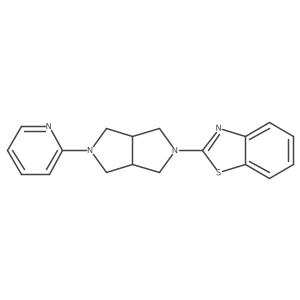 2-[5-(Pyridin-2-yl)-octahydropyrrolo[3,4-c]pyrrol-2-yl]-1,3-benzothiazole结构式