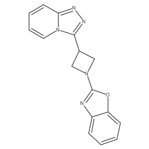 2-(3-{[1,2,4]Triazolo[4,3-a]pyridin-3-yl}azetidin-1-yl)-1,3-benzoxazole结构式