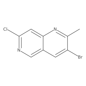 3-bromo-7-chloro-2-methyl-1,6-Naphthyridine Structure