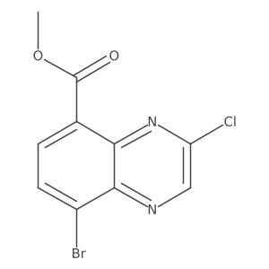 Methyl 8-bromo-3-chloroquinoxaline-5-carboxylate结构式