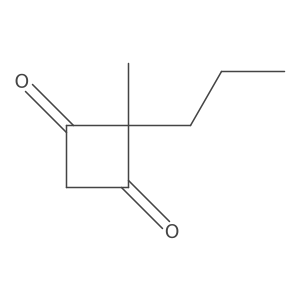 2-Methyl-2-propylcyclobutane-1,3-dione Structure