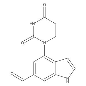 4-(2,4-dioxo-1,3-diazinan-1-yl)-1H-indole-6-carbaldehyde结构式