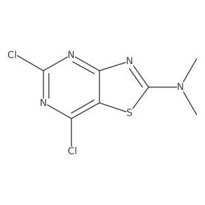 5,7-Dichloro-N,N-dimethylthiazolo[4,5-d]pyrimidin-2-amine Structure