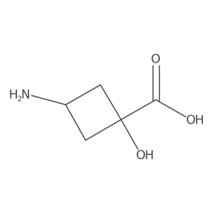 cis-3-Amino-1-hydroxycyclobutane-1-carboxylic acid Structure