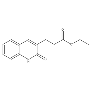 Ethyl 1,2-dihydro-2-oxo-3-quinolinepropanoate Structure
