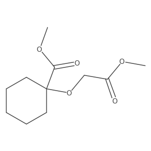 Methyl 1-(2-Methoxy-2-oxoethoxy)cyclohexanecarboxylate结构式