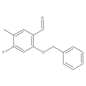 2-(Benzyloxy)-4-fluoro-5-methylbenzaldehyde Structure