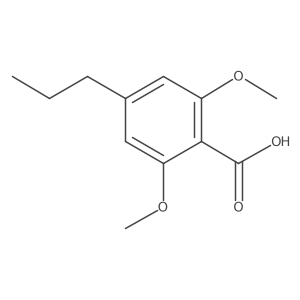 2,6-Dimethoxy-4-propylbenzoic acid Structure