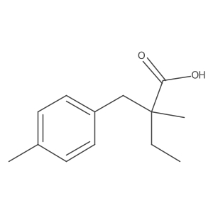 2-Methyl-2-(4-methylbenzyl)butanoic acid结构式