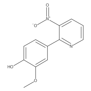 2-(4-Hydroxy-3-methoxyphenyl)-3-nitropyridine Structure
