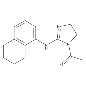 1-Acetyl-N-(5,6,7,8-tetrahydronaphthalen-1-yl)-4,5-dihydro-1h-imidazol-2-amine结构式