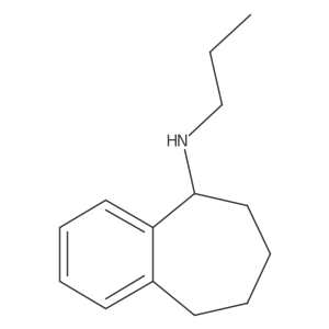 N-propyl-6,7,8,9-tetrahydro-5H-benzo[7]annulen-5-amine结构式