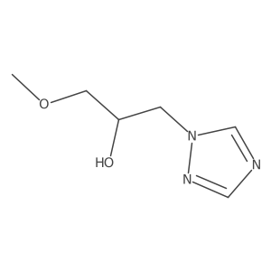 1-methoxy-3-(1H-1,2,4-triazol-1-yl)propan-2-ol结构式