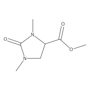 Methyl 1,3-dimethyl-2-oxo-4-imidazolidinecarboxylate Structure