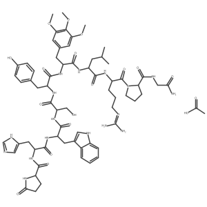 (D-Tmo(sup 6))-LHRH acetate结构式