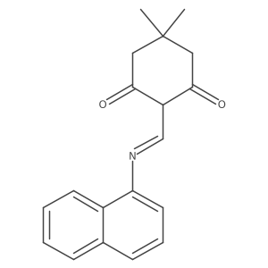 5,5-Dimethyl-2-[(1-naphthalenylimino)methyl]-1,3-cyclohexanedione Structure