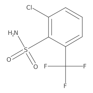 2-Chloro-6-(trifluoromethyl)benzene-1-sulfonamide Structure
