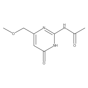 N-[4-Hydroxy-6-(methoxymethyl)pyrimidin-2-yl]acetamide Structure